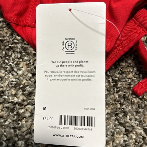 NWT! Athleta Matador Red Triangle Tankini A-C - Multiple Sizes🩵 - Picture 8 of 8